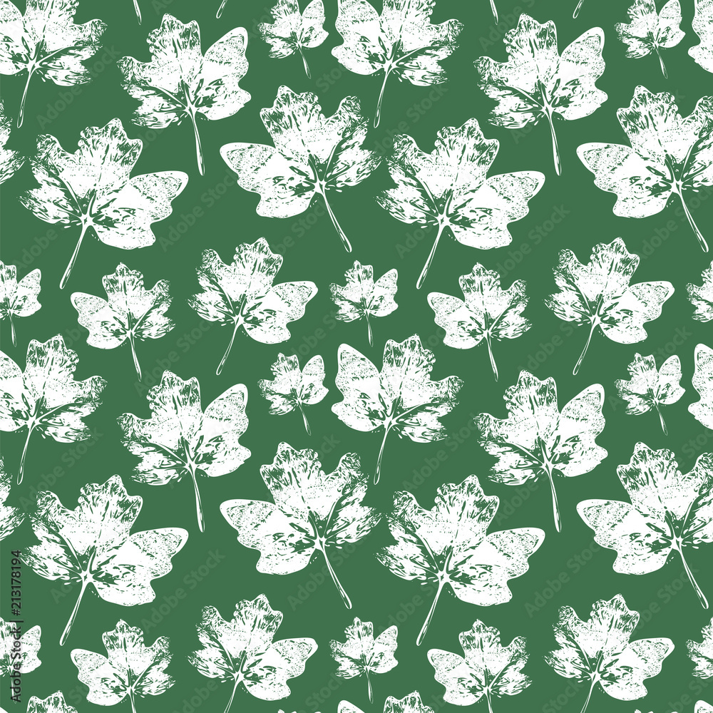 Beautiful Stamp of Leaf Pattern. Seamless. Beautiful Stamp of Leaf Pattern. Seamless.