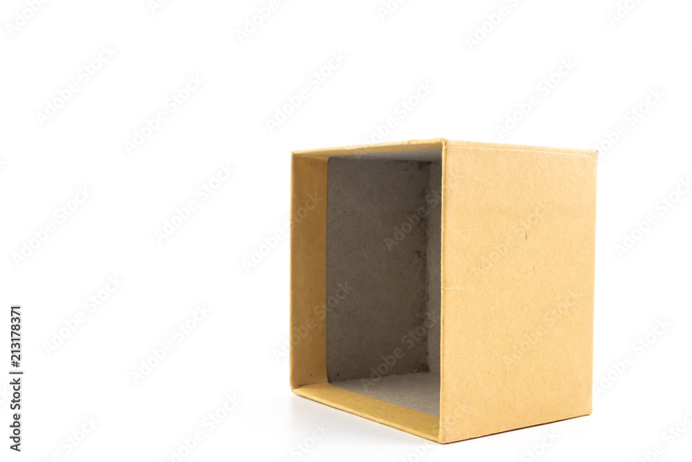 Brown paper box isolated Brown paper box isolated