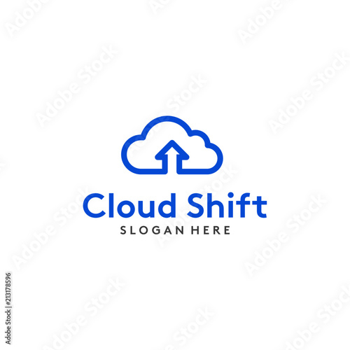 Cloud shift logo design