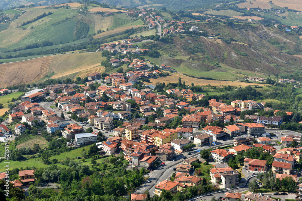 Panorama of the city of San Marino.