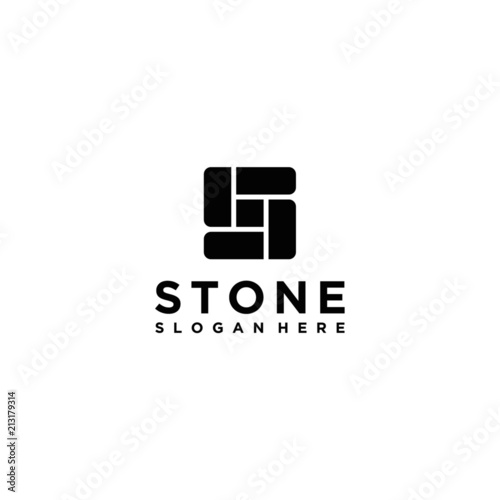 Letter S stone logo design