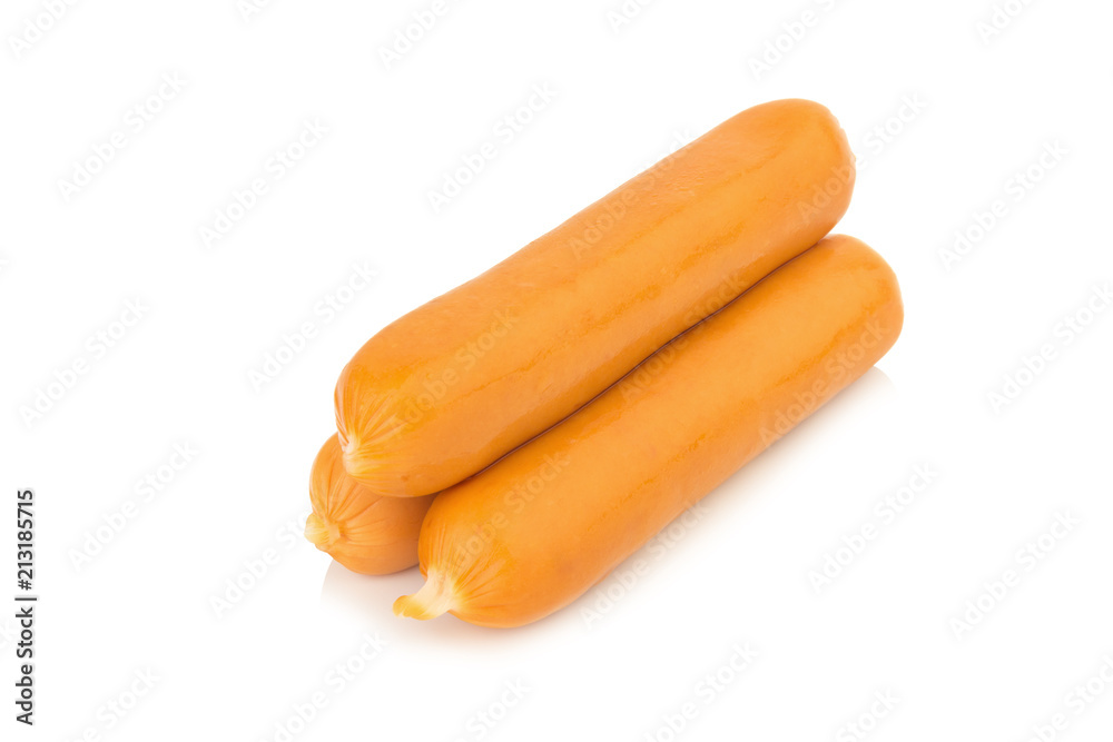 sausage isolated on white background sausage isolated on white background