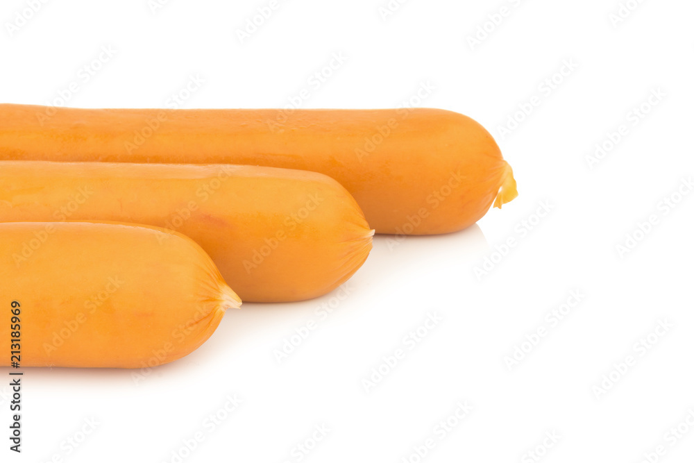 sausage isolated on white background sausage isolated on white background