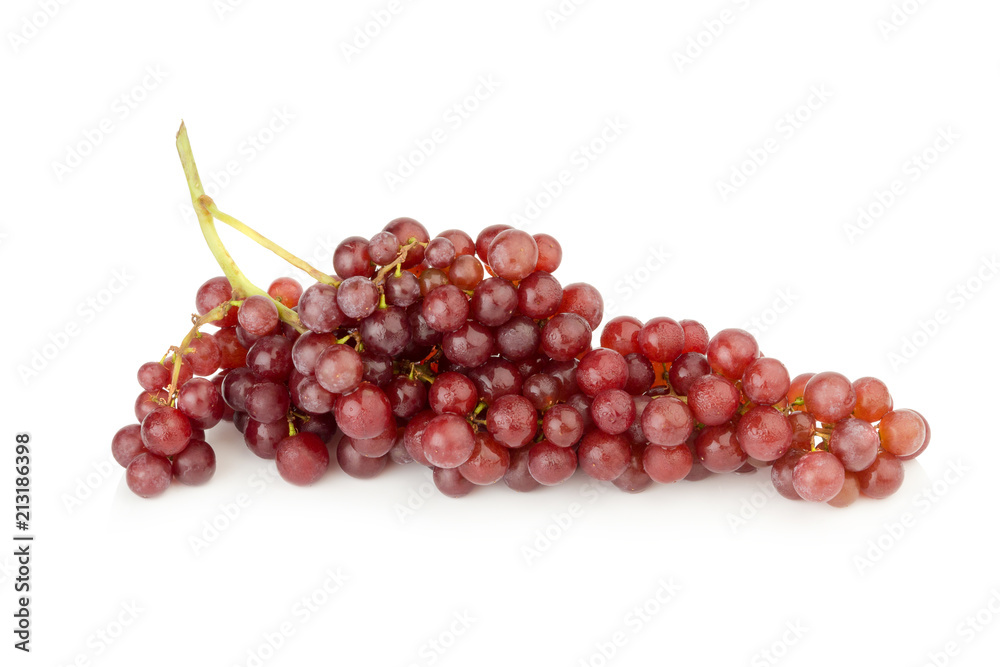 grapes seedless red with water drop isolated on white background grapes seedless red with water drop isolated on white background
