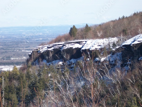 Thatcher Park Overlook - Winter 2012 -Helderberg Escarpment photo