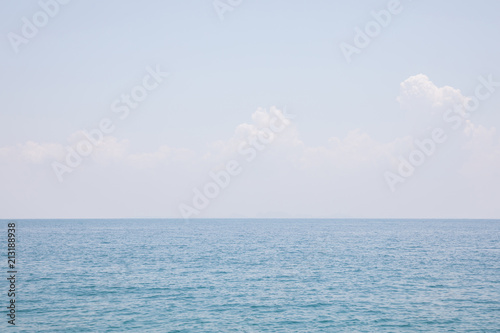 Sea and blue sky background