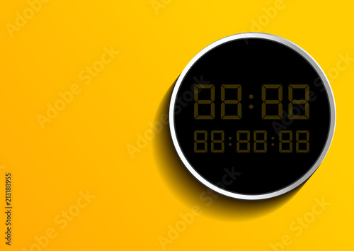 Digital Number Background, Vector illustration. you can place relevant content on the area.