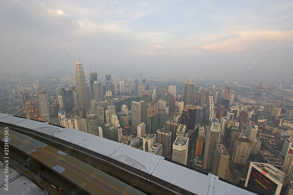 スカイデッキから見るKLの夕景 スカイデッキから見るKLの夕景