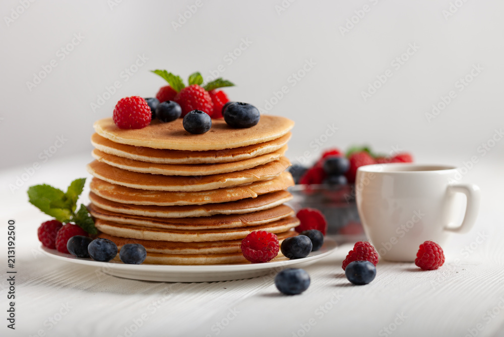 American blueberry pancakes American blueberry pancakes