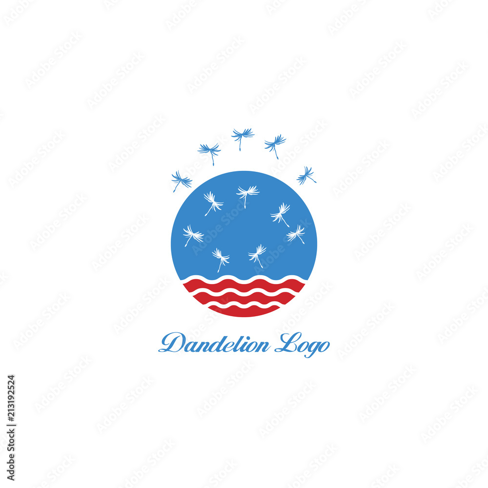 dandelion logo. dandelion icon vector illustration eps 10.