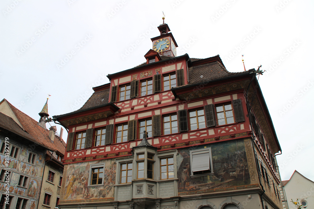 Obraz premium Das Rathaus in Stein am Rhein