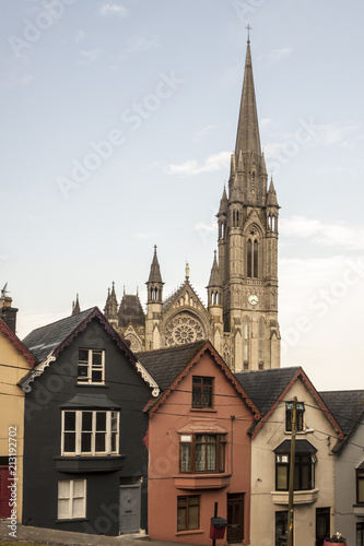 Neo-Gothic Cathedral of Cobh, County Cork. South coast of Ireland.