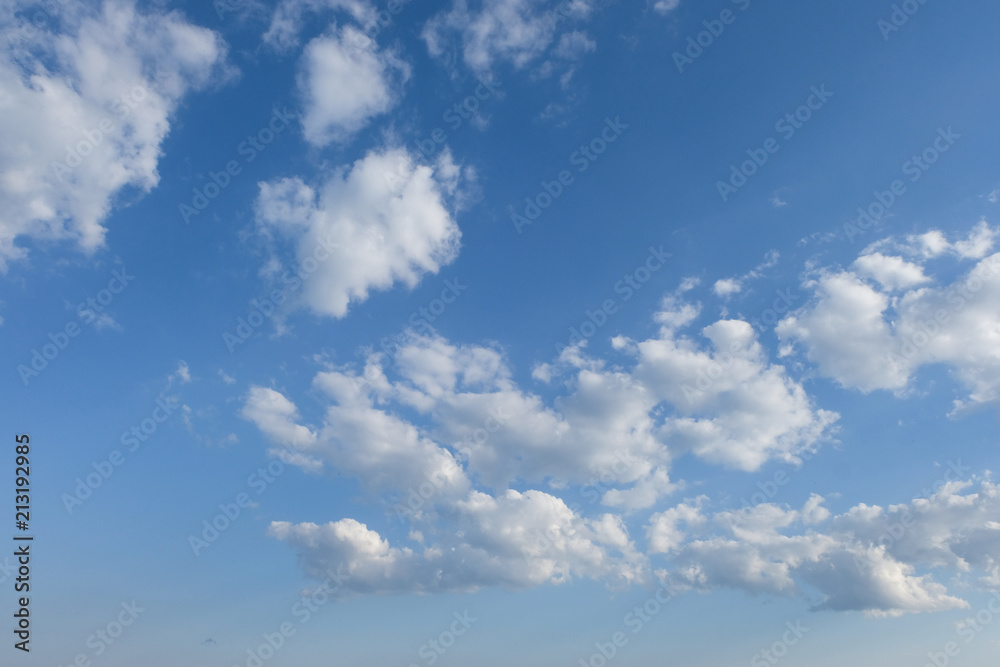 White clouds in summer blue sky White clouds in summer blue sky