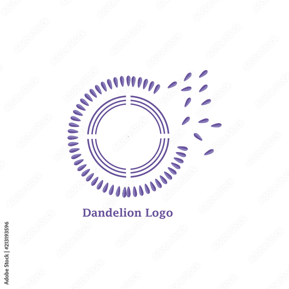 Fototapeta premium dandelion icon. dandelion logo vector illustration eps 10.