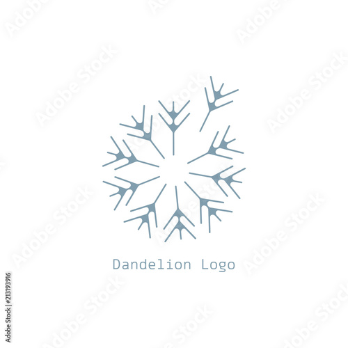 dandelion icon. dandelion logo vector illustration eps 10.