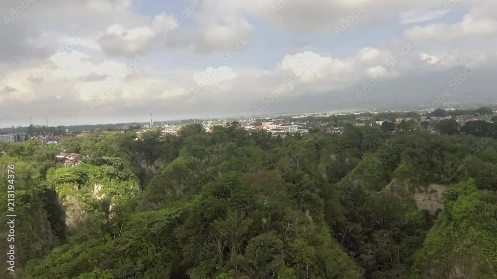 City views over the hill | Aerial shot | Eye level City views over the hill | Aerial shot | Eye level