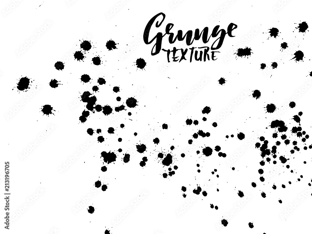 Handdrawn grunge texture. Abstract ink drops background. Black and white grunge illustration. Vector watercolor artwork pattern. Handdrawn grunge texture. Abstract ink drops background. Black and white grunge illustration. Vector watercolor artwork pattern.
