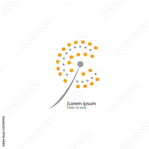 dandelion icon. dandelion logo vector illustration eps 10.