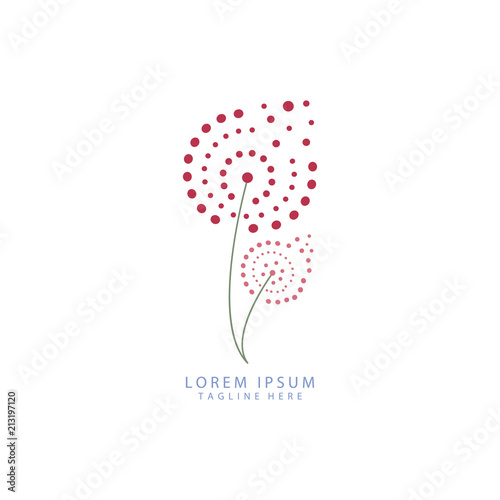 dandelion icon. dandelion logo vector illustration eps 10.