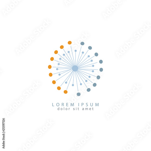 dandelion icon. dandelion logo vector illustration eps 10.