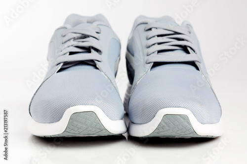Sport running shoes isolated on white background.