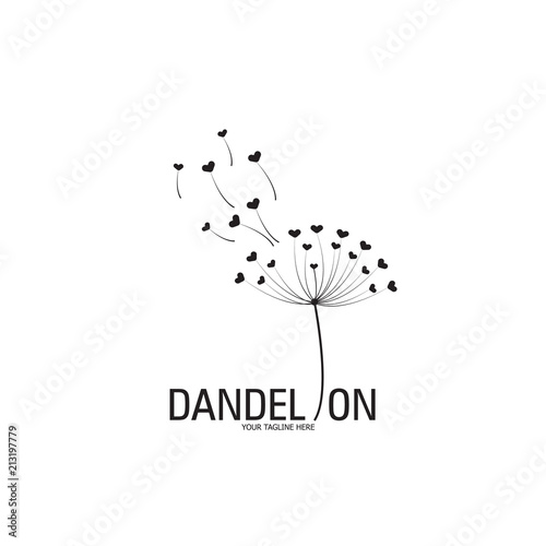 dandelion icon. dandelion logo vector illustration eps 10.