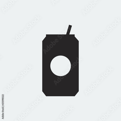 Can of soda drink icon illustration