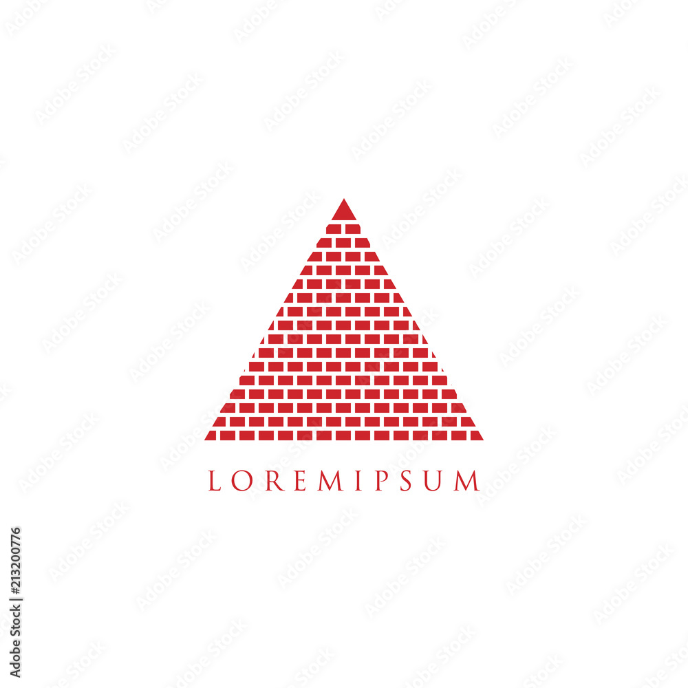 pyramid logo vector illustration. triangle logo . modern logo. pyramid logo vector illustration. triangle logo . modern logo.