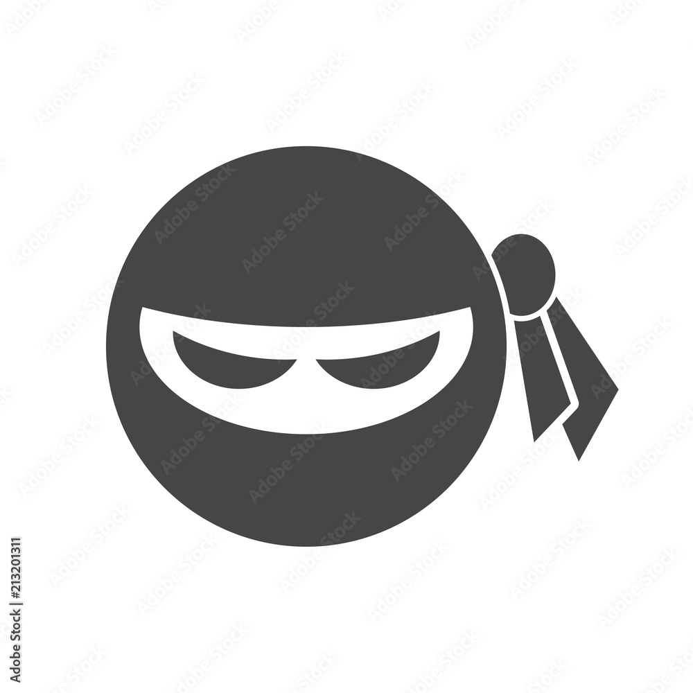 Ninja icon, samurai logo Ninja icon, samurai logo