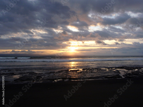Sunset on Rocky beach of Punta Banco