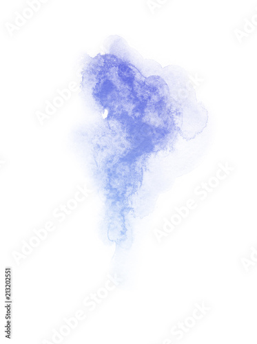Fototapeta Naklejka Na Ścianę i Meble -  spectrum watercolor splash background isolated on white, for text,tag, logo, design. color like blue. azure, marine, sky