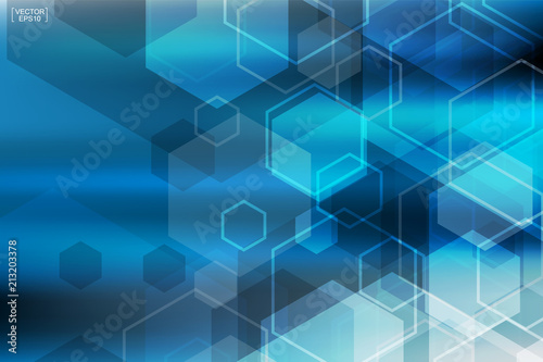 Abstract blue technology background.Vector.