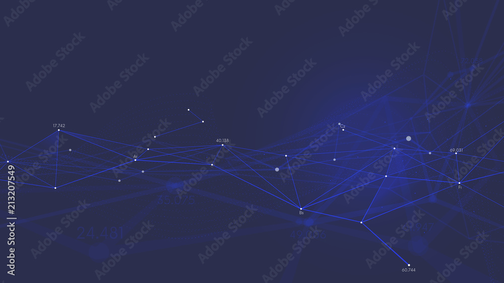 Fototapeta premium Network connection plexus digital futuristic technology, Abstract vector background