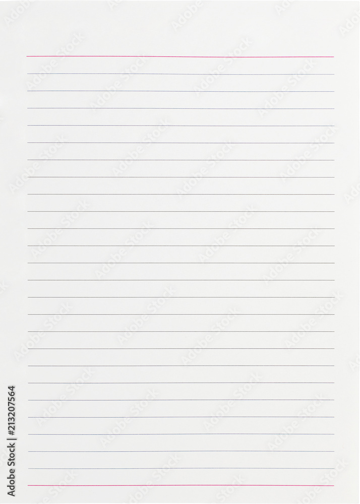 Detailed lined paper texture, isolated with clipping path. Detailed lined paper texture, isolated with clipping path.