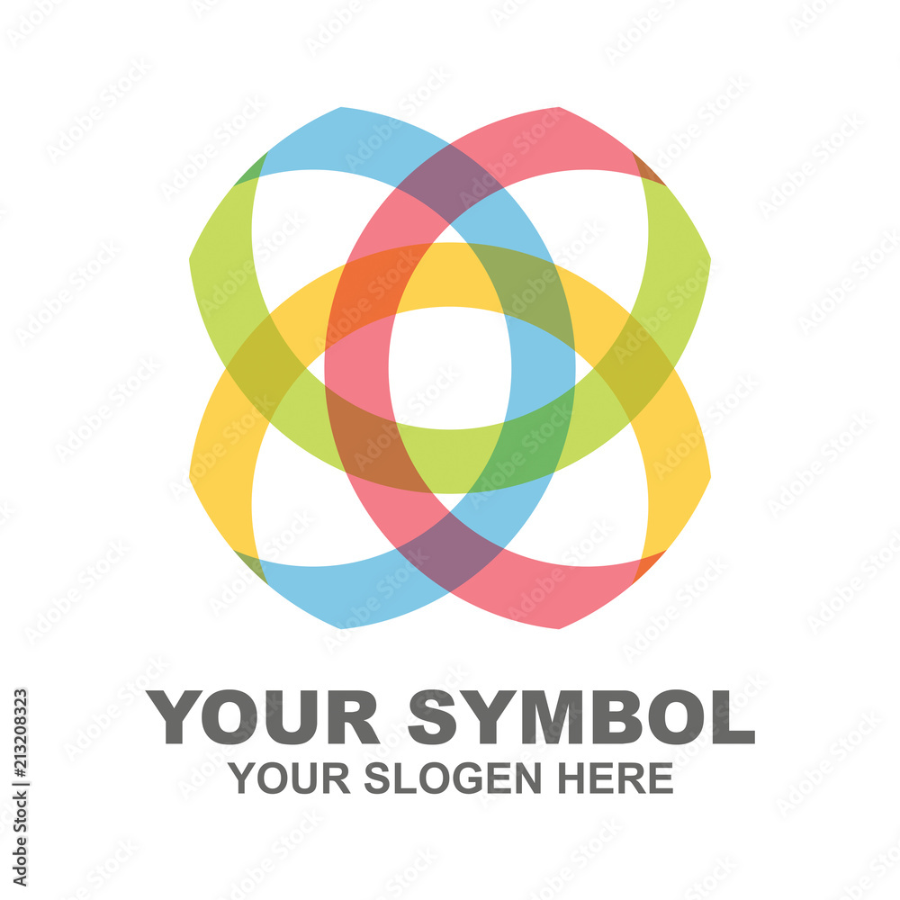 Obraz premium Abstract icon template