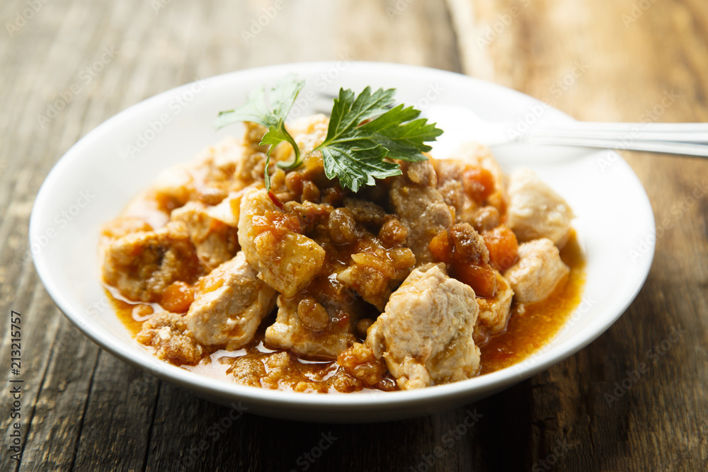 Chicken and vegetables stew Chicken and vegetables stew