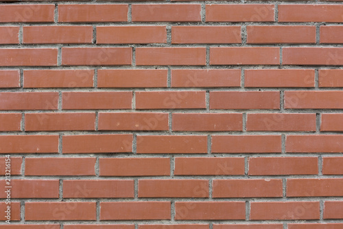 red stone bricks wall pattern texture background close-up