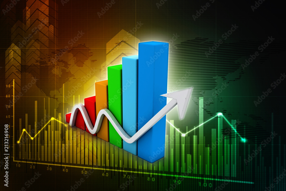 3d rendering Stock market online business concept. business Graph
3d rendering Stock market online business concept. business Graph