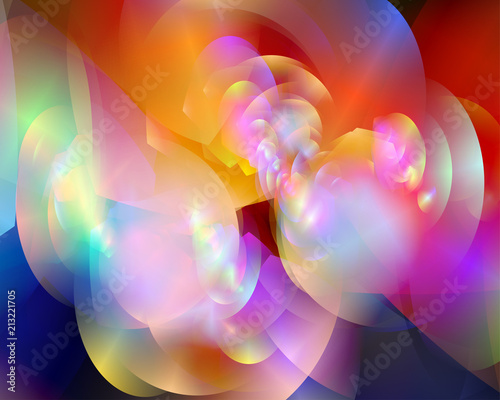 Abstract vector background composed of simple elements