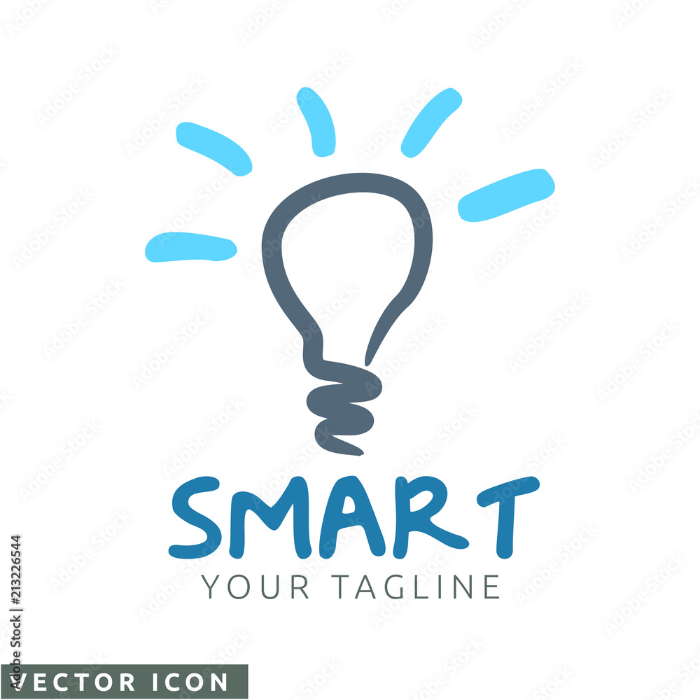 Hand drawn light bulb Logo/Icon Hand drawn light bulb Logo/Icon