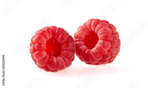 Raspberries Isolated on White Background