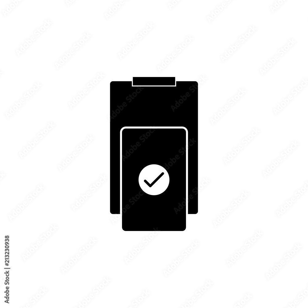 clipboard with check mark vector isolated icon clipboard with check mark vector isolated icon