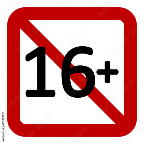 12 age restriction sign.