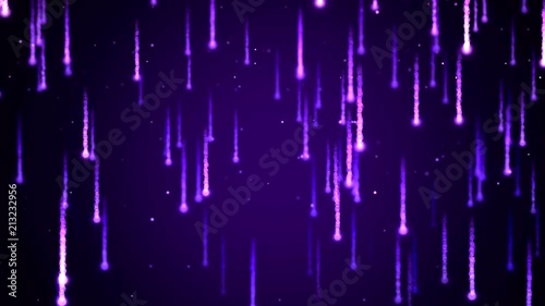 Colorful Particle Light Trails Animation - Seamless Loop Purple