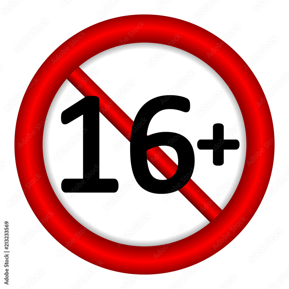 12 age restriction sign. 12 age restriction sign.