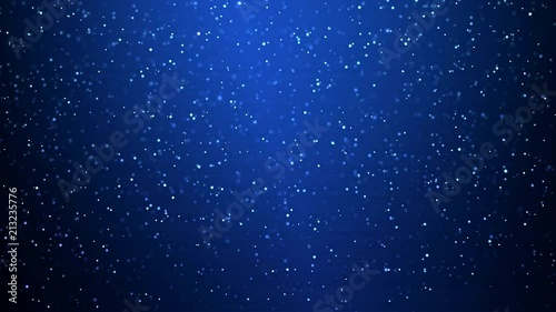 Colorful Falling Sparkling Particles Animation - Seamless Loop Blue