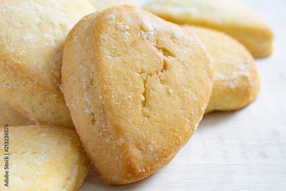 Heart of the cookie and wooden background. Heart of the cookie and wooden background.