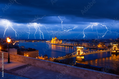 Photography Clouds and thunder lightnings and storm