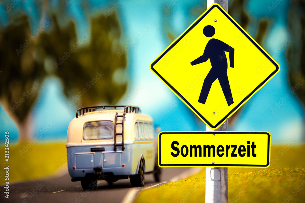Fototapeta premium Schild 309 - Sommerzeit