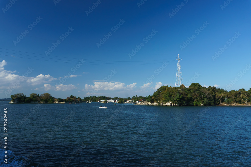 松島湾 遊覧船からの景色 matsushima bay